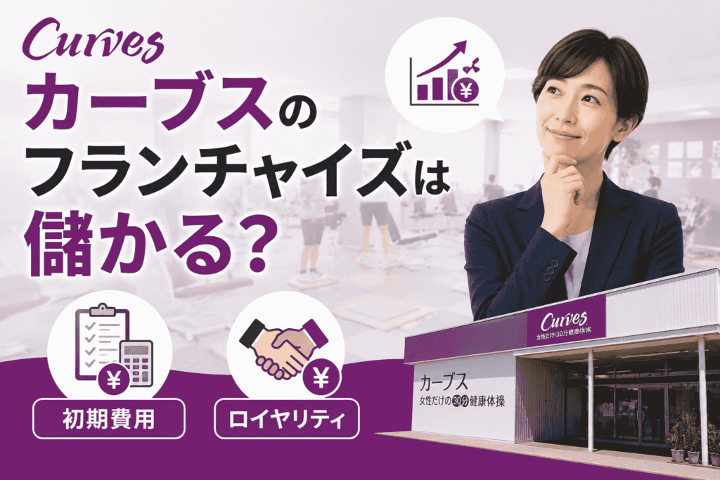 カーブスのフランチャイズは儲かる？初期費用やロイヤリティ
